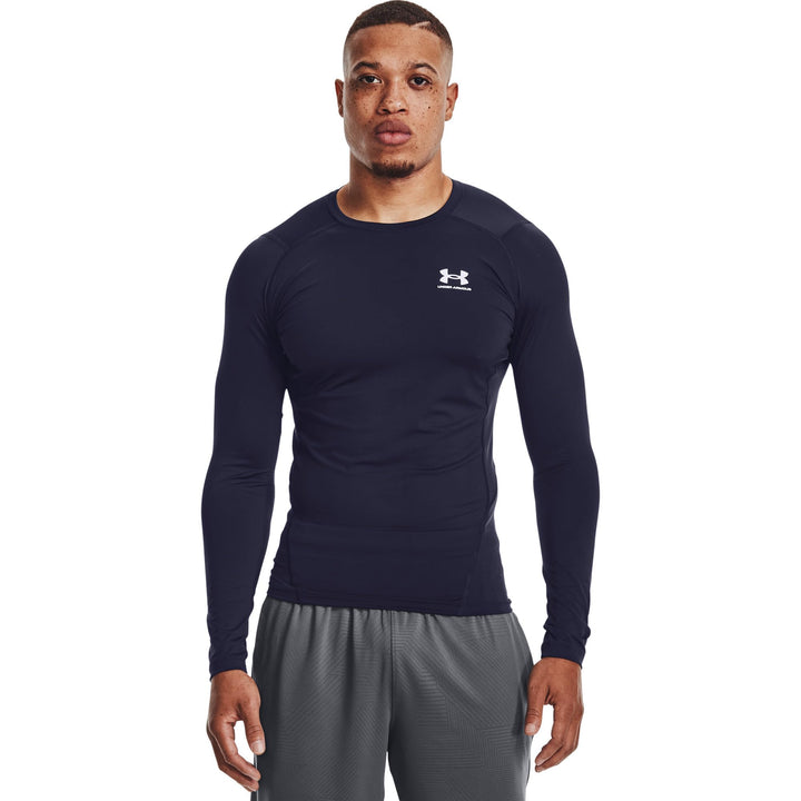 Under Armour HeatGear Kompressions-Langarm-T-Shirt für Herren Blau S Tall, Blau S Tall