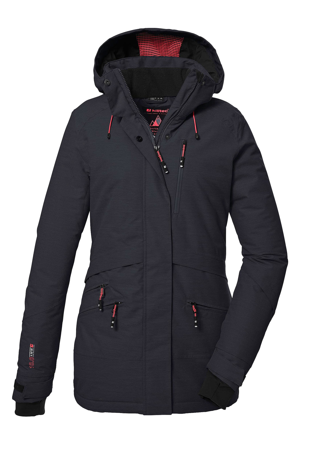 Killtec Damen Ksw 110 Wmn Ski Jckt Skijacke/Funktionsjacke mit abzippbarer Kapuze und Schneefang 38