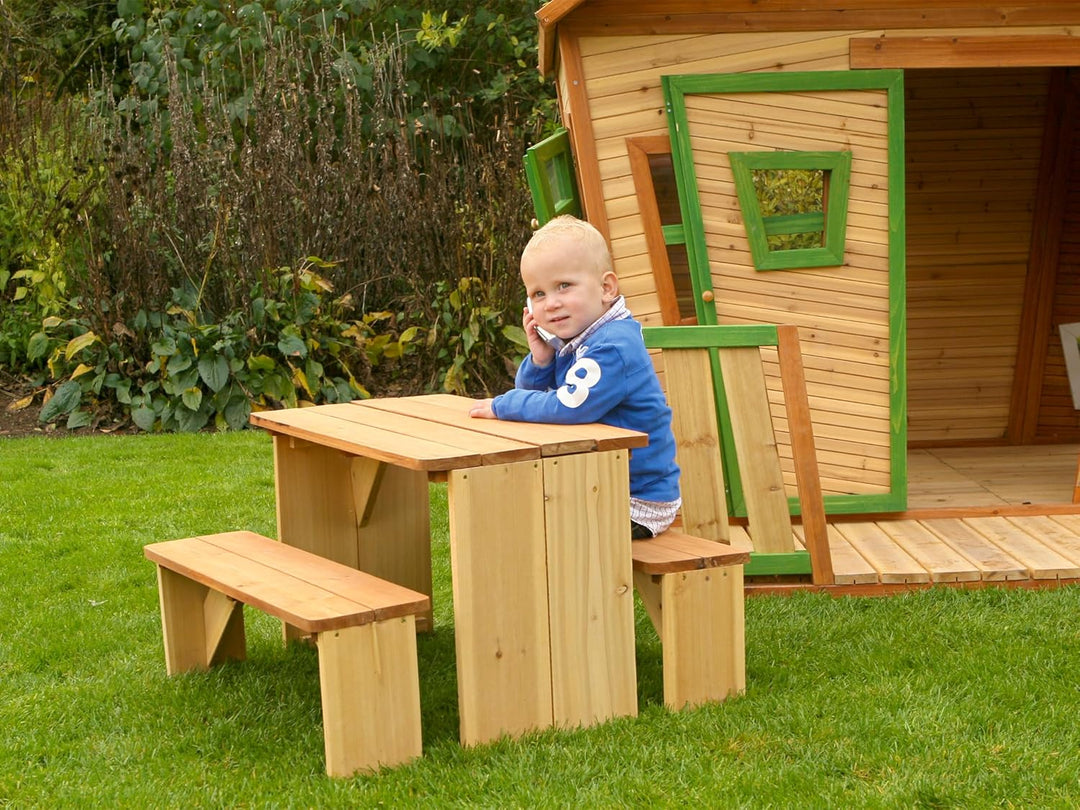AXI ZidZed Picknick Set aus Holz XXL | Picknicktisch & Picknickbank für Kinder
