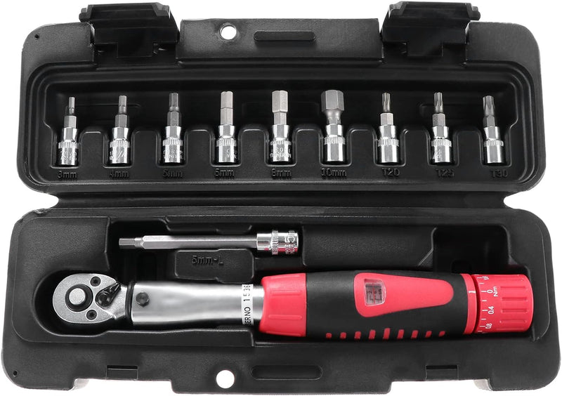 eROOSY Drehmomentschlüssel 1/4", 1/4-Inch Torque Wrench Set, Drehmomentschlüssel Fahrrad Motorrad