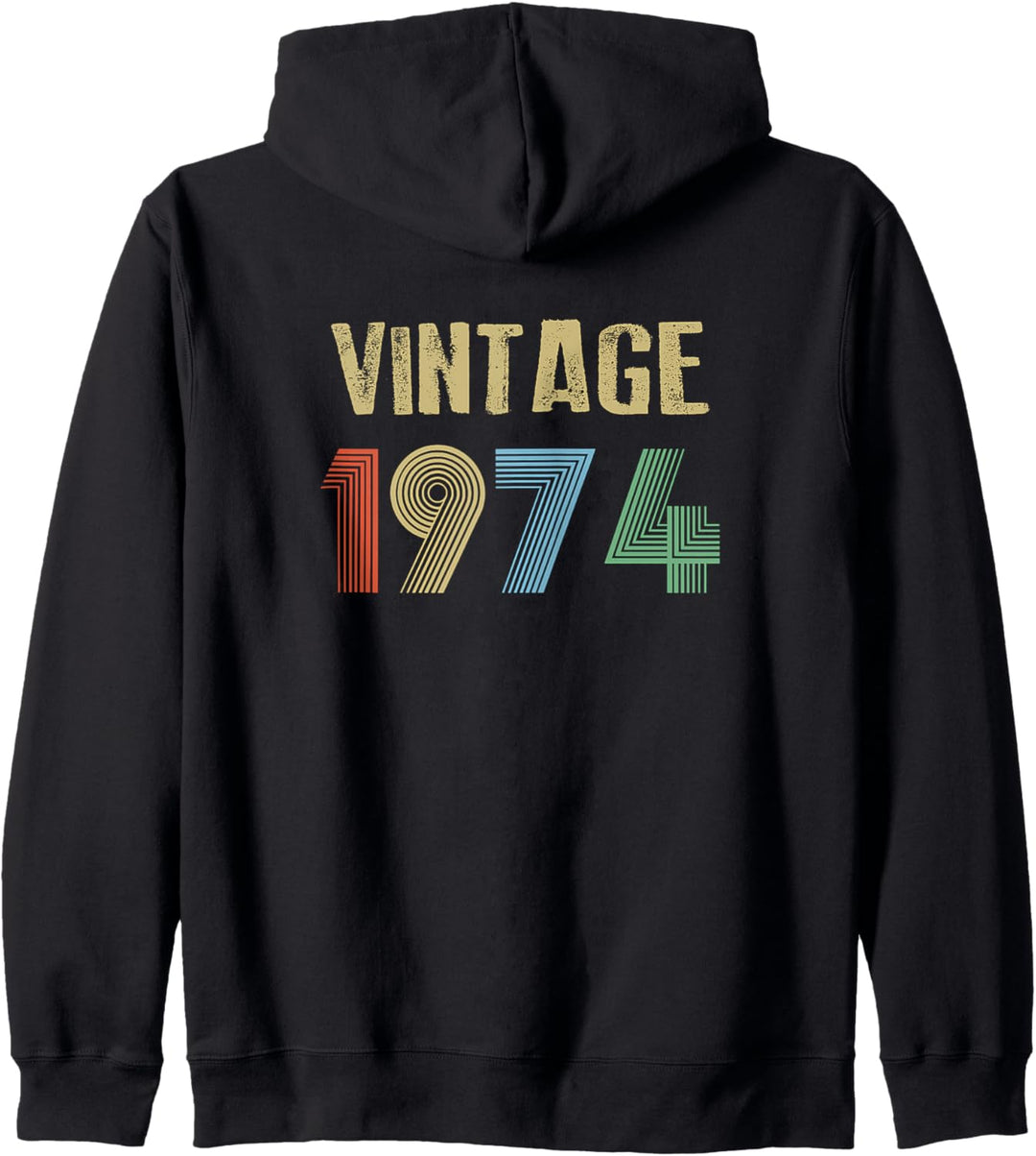 1974 Vintage Geburtstag Kapuzenjacke