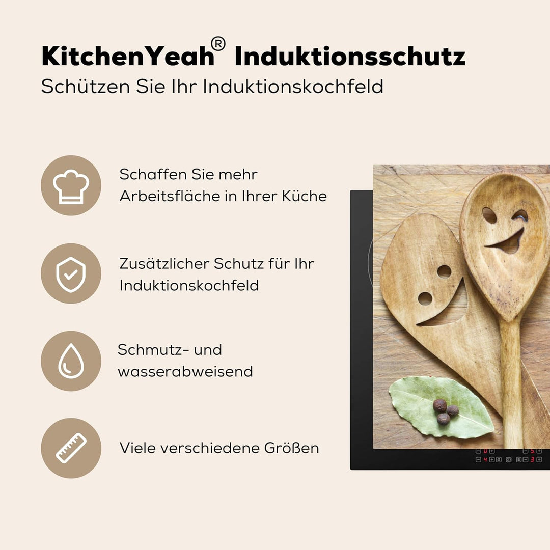 Herdabdeckplatte Einteilig Küche Herdabdeckung Induktionsfeld Ceranfeld Herdabdeckplatten Vinyl Matt