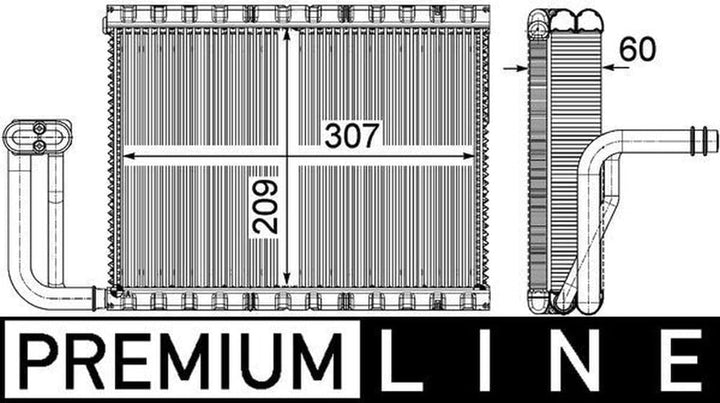 MAHLE AE 104 000P Verdampfer BEHR PREMIUM LINE