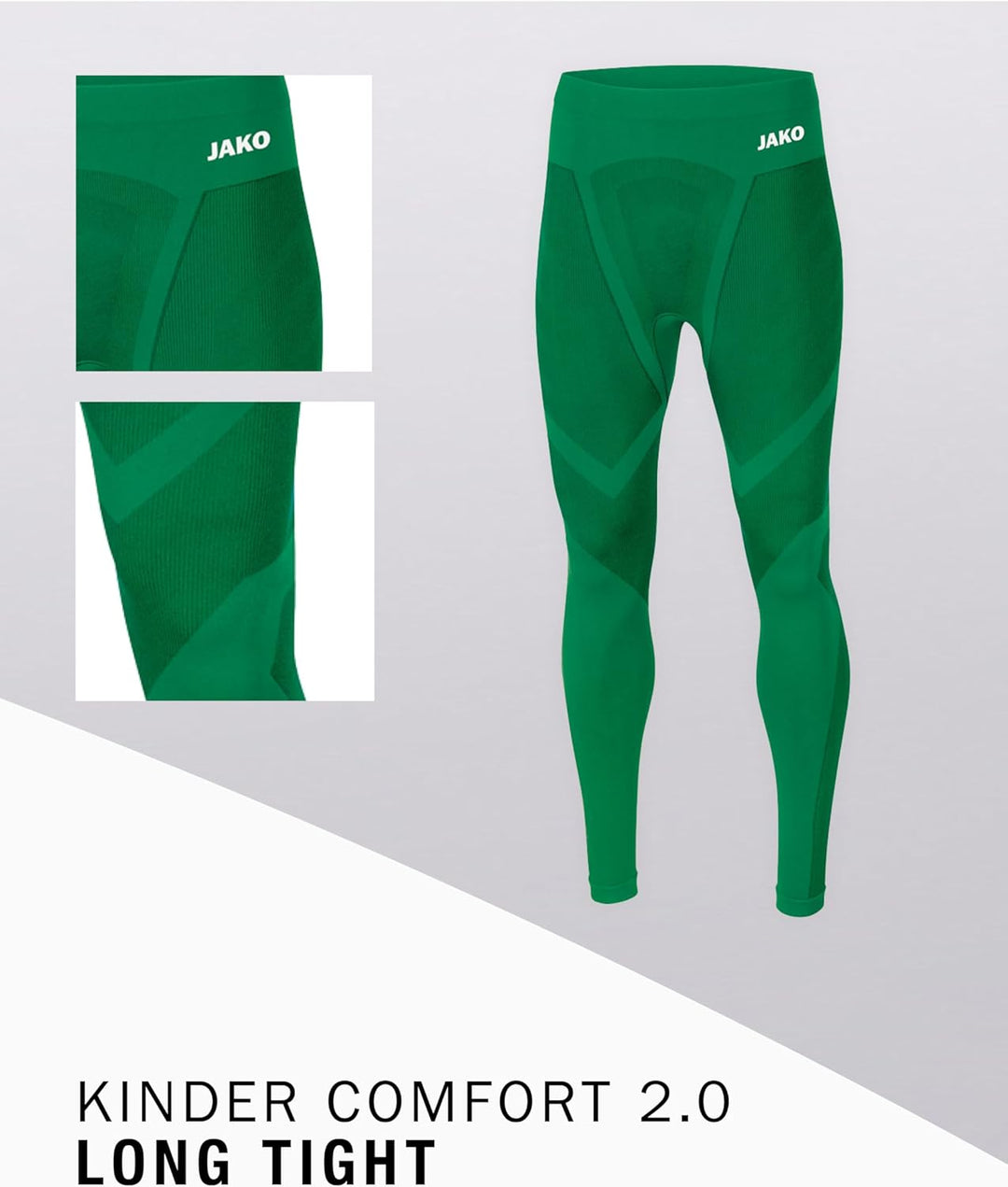 JAKO Comfort 2.0 Long Tight Kids Kinder 9-11 Jahre Grün, 9-11 Jahre Gr&#xFC;n