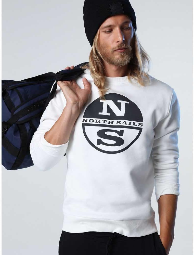 NORTH SAILS Herren Crewneck Sweatshirt, Marshmallow