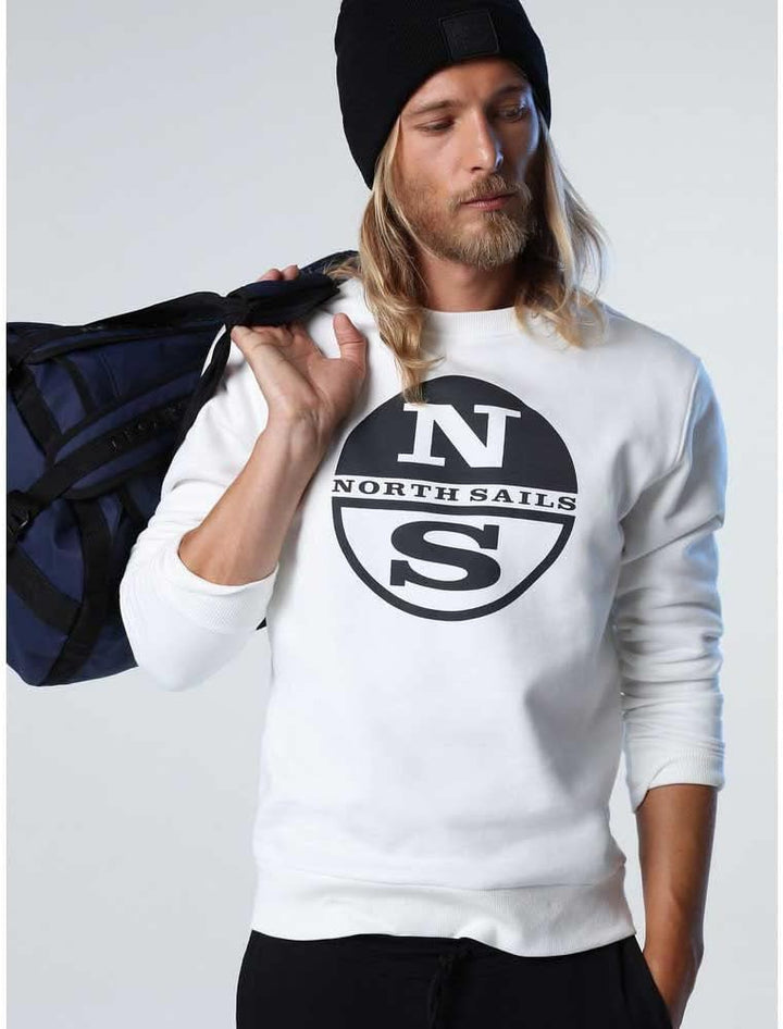 NORTH SAILS Herren Crewneck Sweatshirt, Marshmallow
