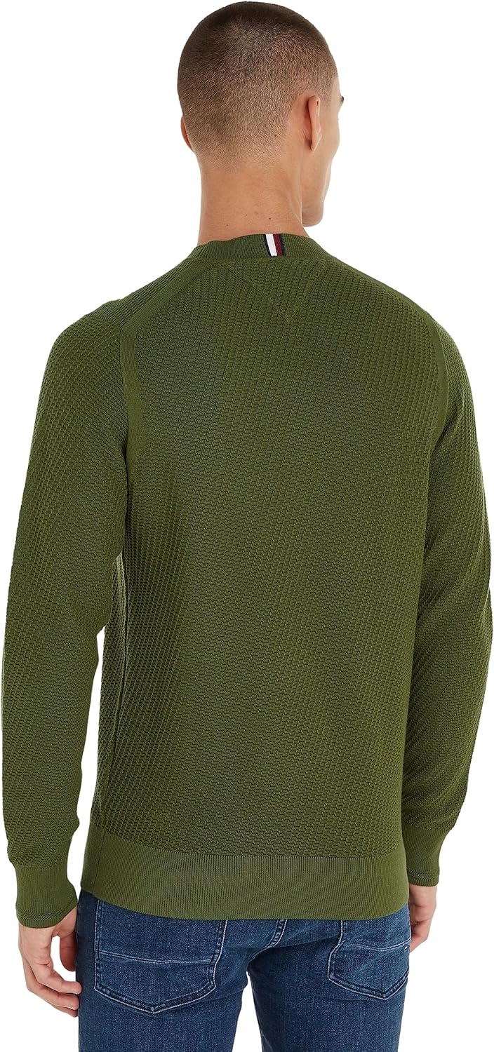 Tommy Hilfiger Herren Pullover XL Grün (Putting Green), XL Grün (Putting Green)