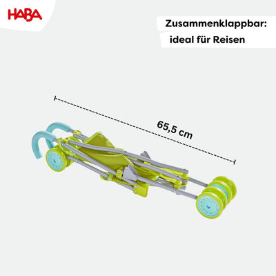 HABA 306208 - Puppenbuggy Sommerwiese, Puppen Zubehör ab 3 Jahren