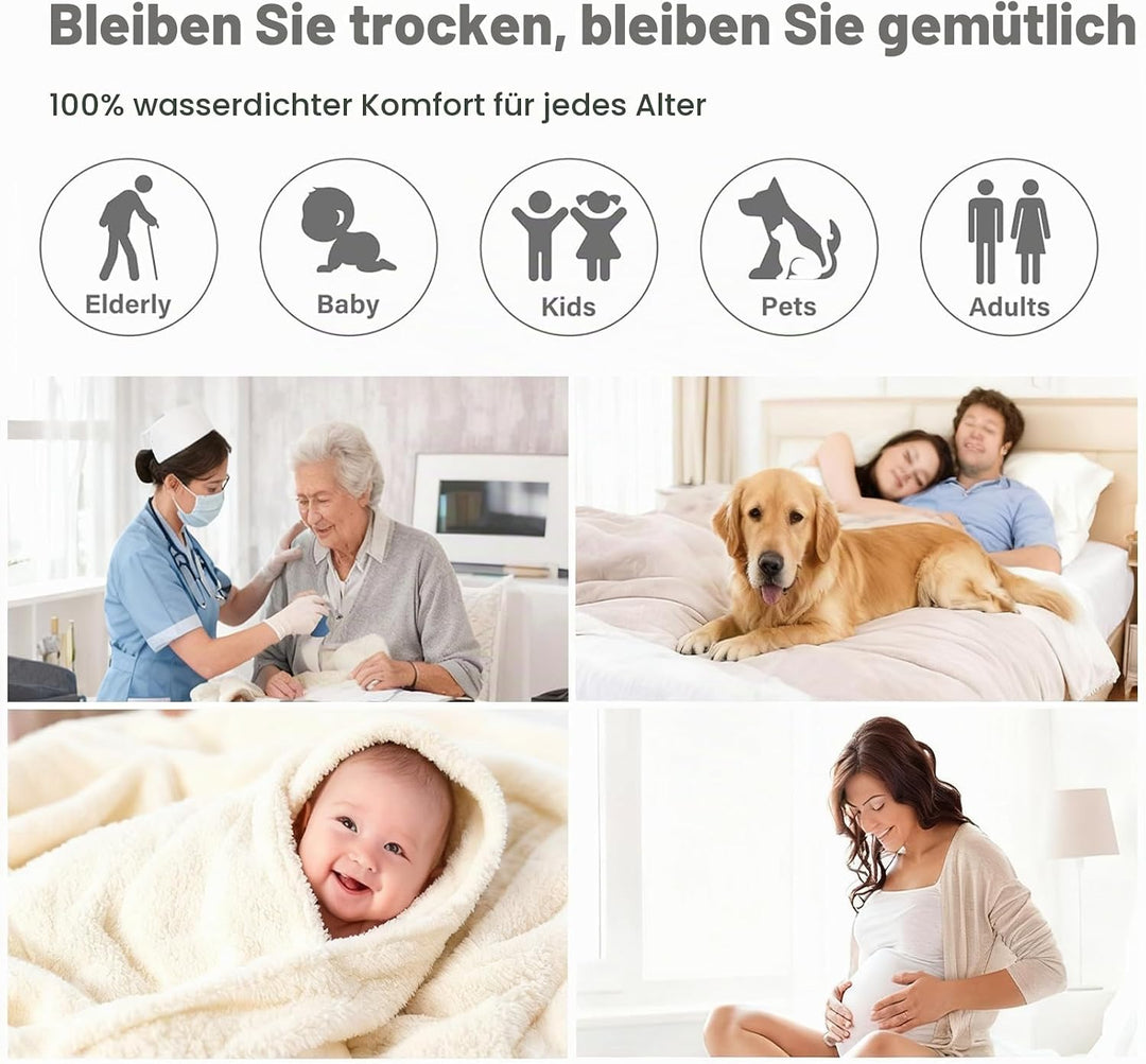 Wasserdichte Decke, Liebesdecke Für Paare, Verliebte, Erwachsene Und Kinder, Wiederverwendbare Unter