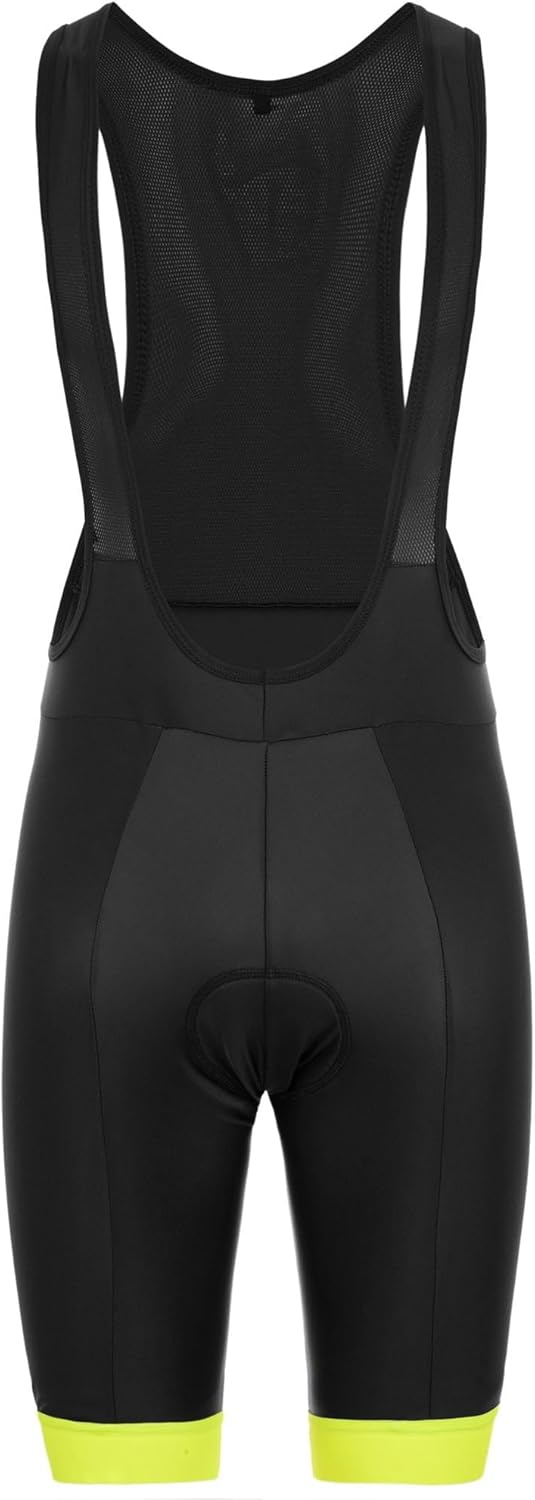 Briko Herren Trägerhose Fresh Bibshort S 900 Schwarz-grün Limette, S 900 Schwarz-gr&#xFC;n Limette
