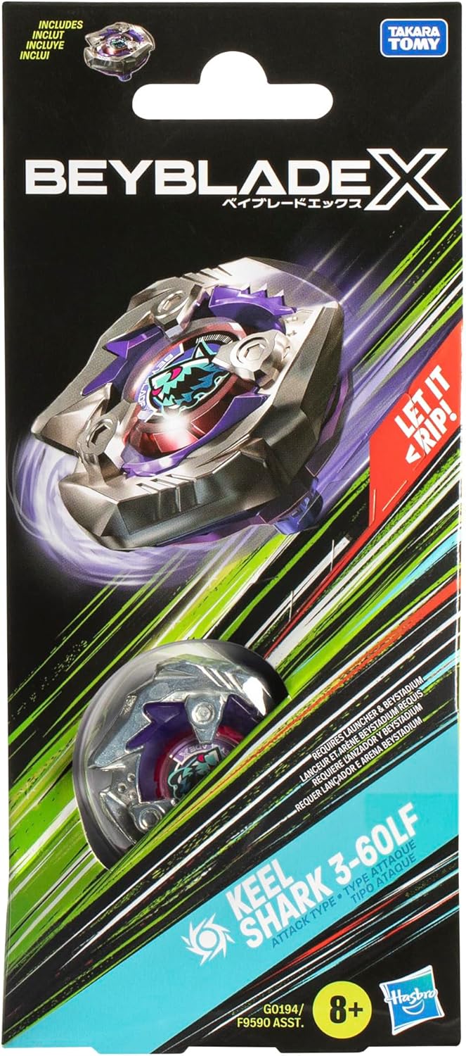 Beyblade X Booster Pack – G0194 – Keel Shark 3-60LF Kreisel