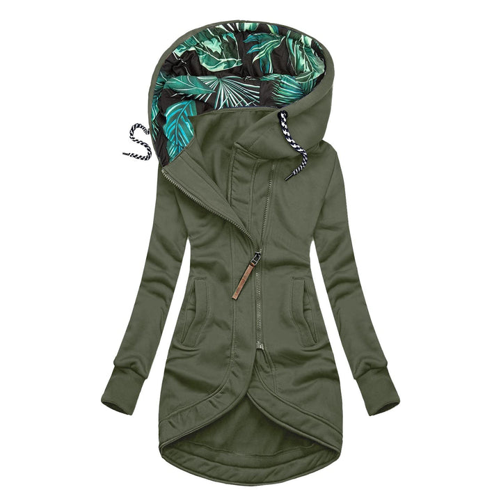 Ansenesna Sweatjacke Damen Lang Mit Kapuze Lange Winterjacke Damen Warm Elegant Wintermantel Reissve