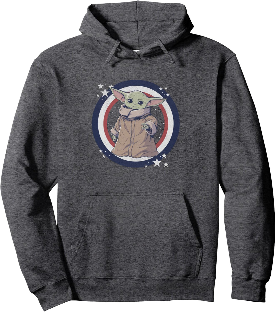 Star Wars: The Mandalorian Fourth Of July Grogu Patriot Pullover Hoodie