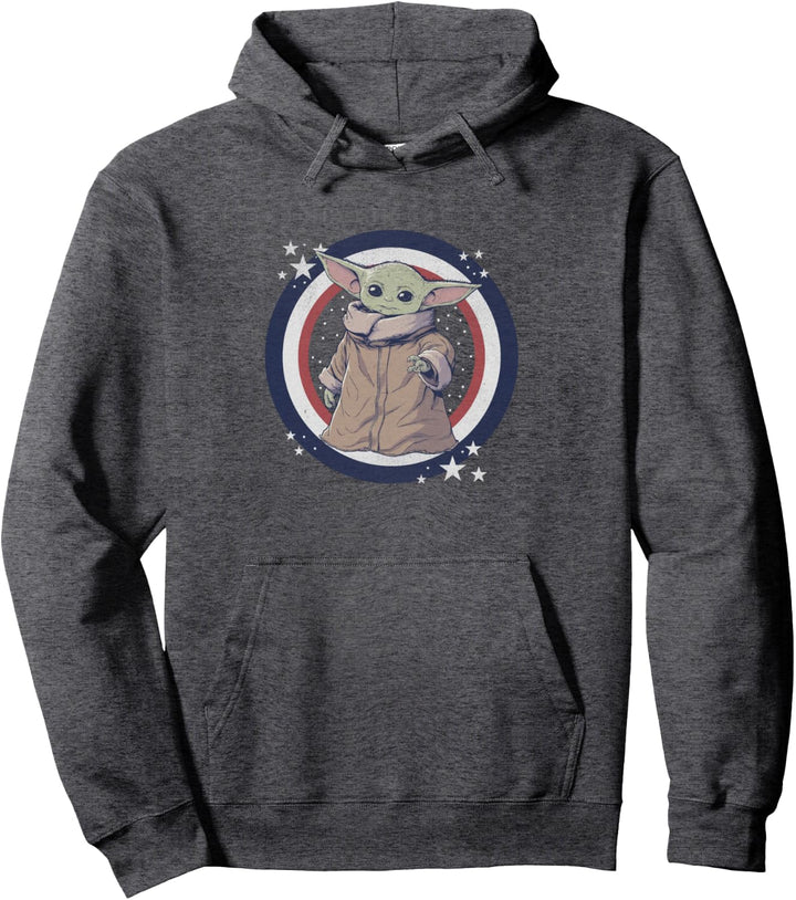Star Wars: The Mandalorian Fourth Of July Grogu Patriot Pullover Hoodie