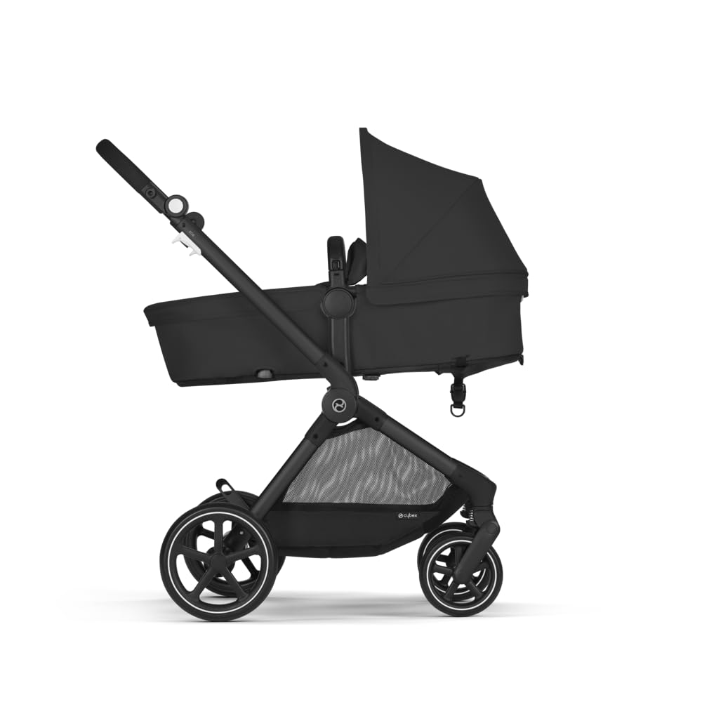 CYBEX Gold Kinderwagen EOS 2-in-1, Reisesystem, Ab Geburt bis 22 kg (ca. 4 Jahre), Moon Black Moon B