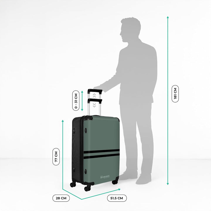 Koffer XL Gross 77x51.5x28 cm Reisekoffer mit Rollen Leicht Trolley grosser Hartschalenkoffer Rollko
