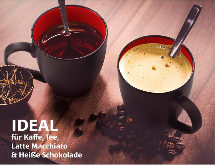 MIAMIO - 6 x 350 ml Kaffeetassen/Kaffeebecher Set - Tassen Set 6er Modern - Le Papillon Kollektion (