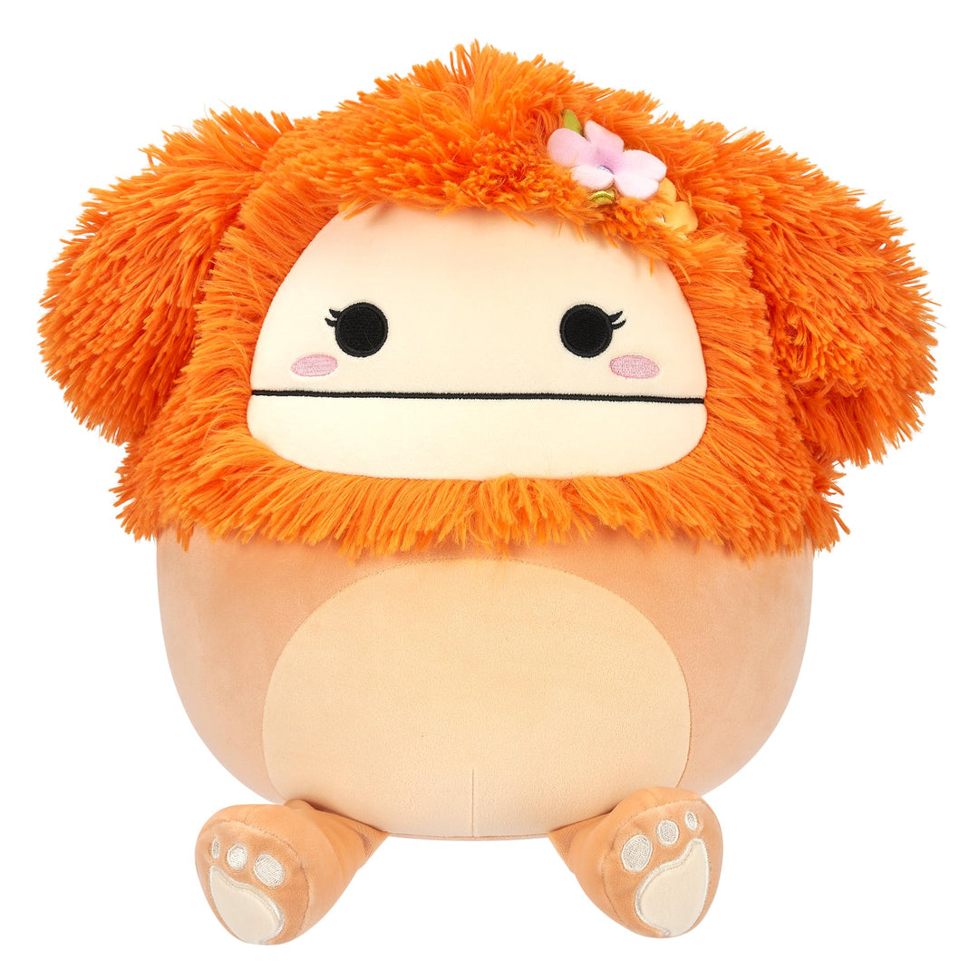 Squishmallows SQCR05428 - Shasta der Bigfoot mit Blume 30 cm, offizielles Jazwares Plüsch, superweic