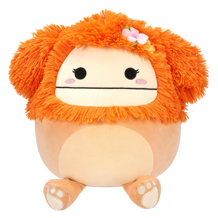 Squishmallows SQCR05428 - Shasta der Bigfoot mit Blume 30 cm, offizielles Jazwares Plüsch, superweic