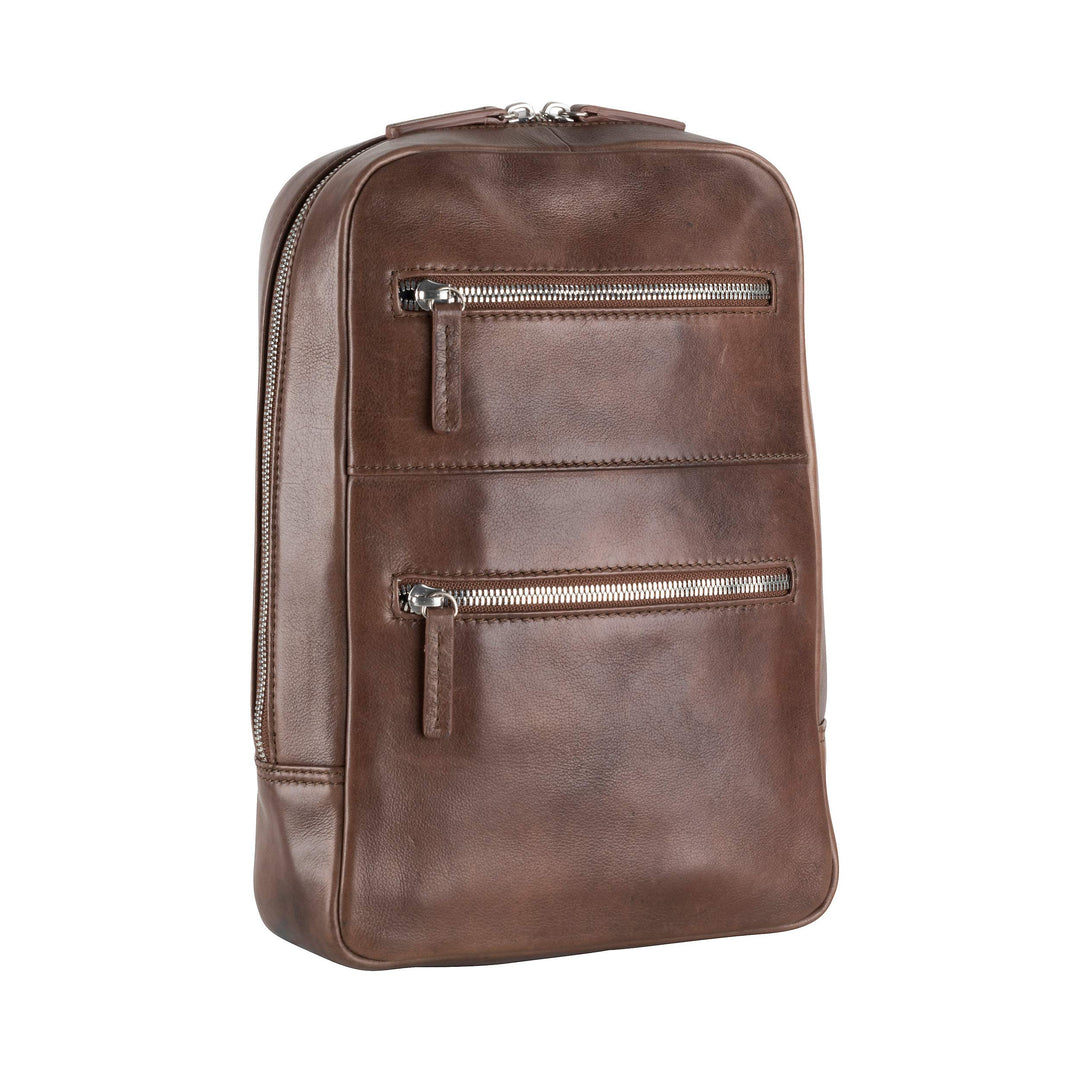 Leonhard Heyden Amsterdam Umhängetasche Leder 30 cm Braun, Braun