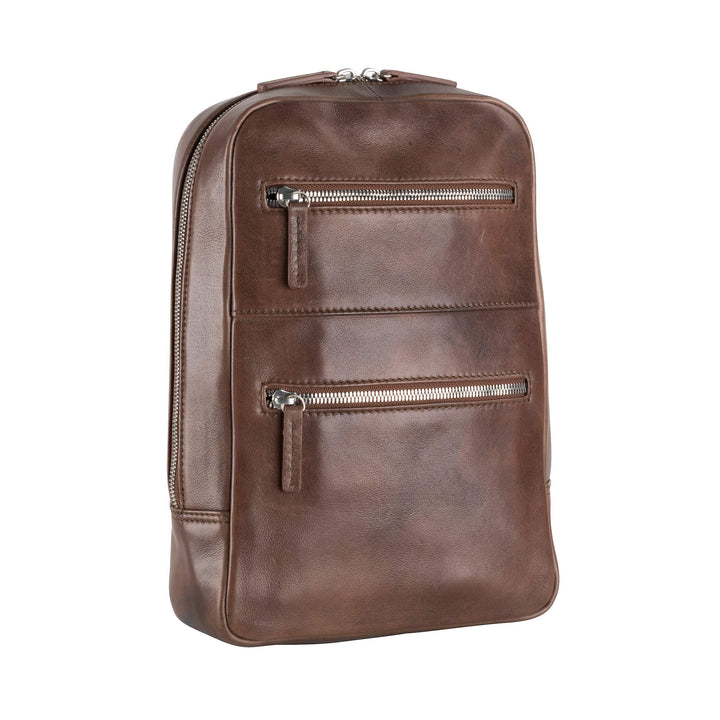 Leonhard Heyden Amsterdam Umhängetasche Leder 30 cm Braun, Braun