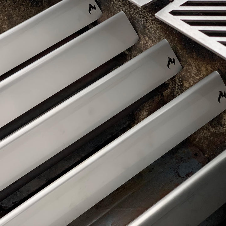 Grillrost.com Das Original Edelstahl Aromaschienen für Weber Genesis I - 300er Baureihe ab 2011 - Re