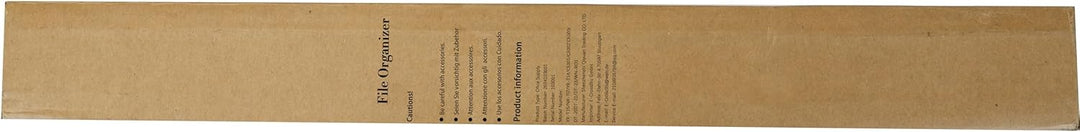 Holz Briefablage für Büro, Dokumentenablage mit Stifthalter, 7-Fach Schreibtisch Organizer Holz, Pap