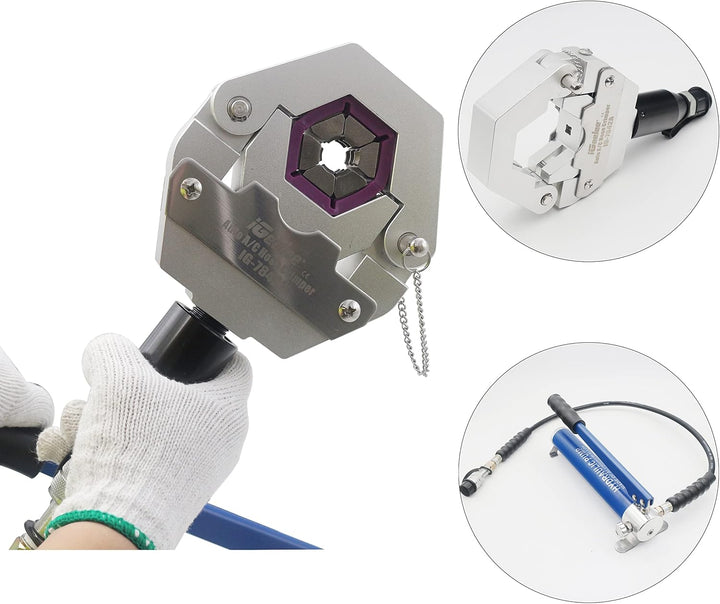 iGeelee Manuelle hydraulische A/C Schlauch Crimper Automotive A/C Schlauch Crimpwerkzeuge für BH Kli
