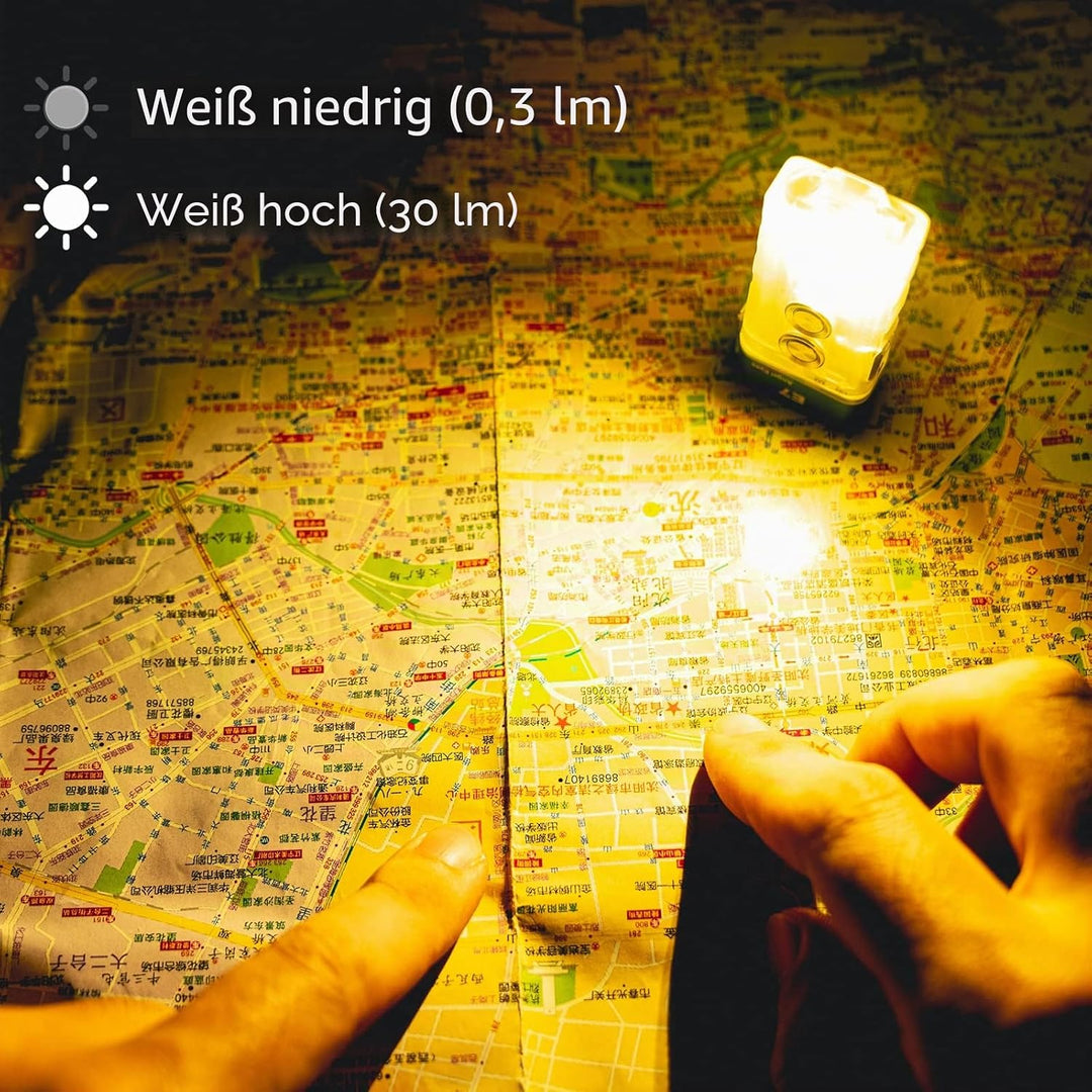 RovyVon E7R Schlüsselanhänger-Taschenlampe, leuchtet im Dunkeln, Dual-Power 700 Lumen, mit Lockout-M