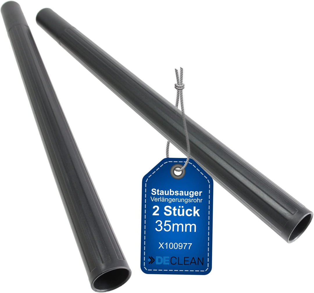 DeClean 2 x Verlängerungs Rohr 35 mm Staubsaugerrohr Staubsauger Kunststoff kompatibel mit Kärcher A