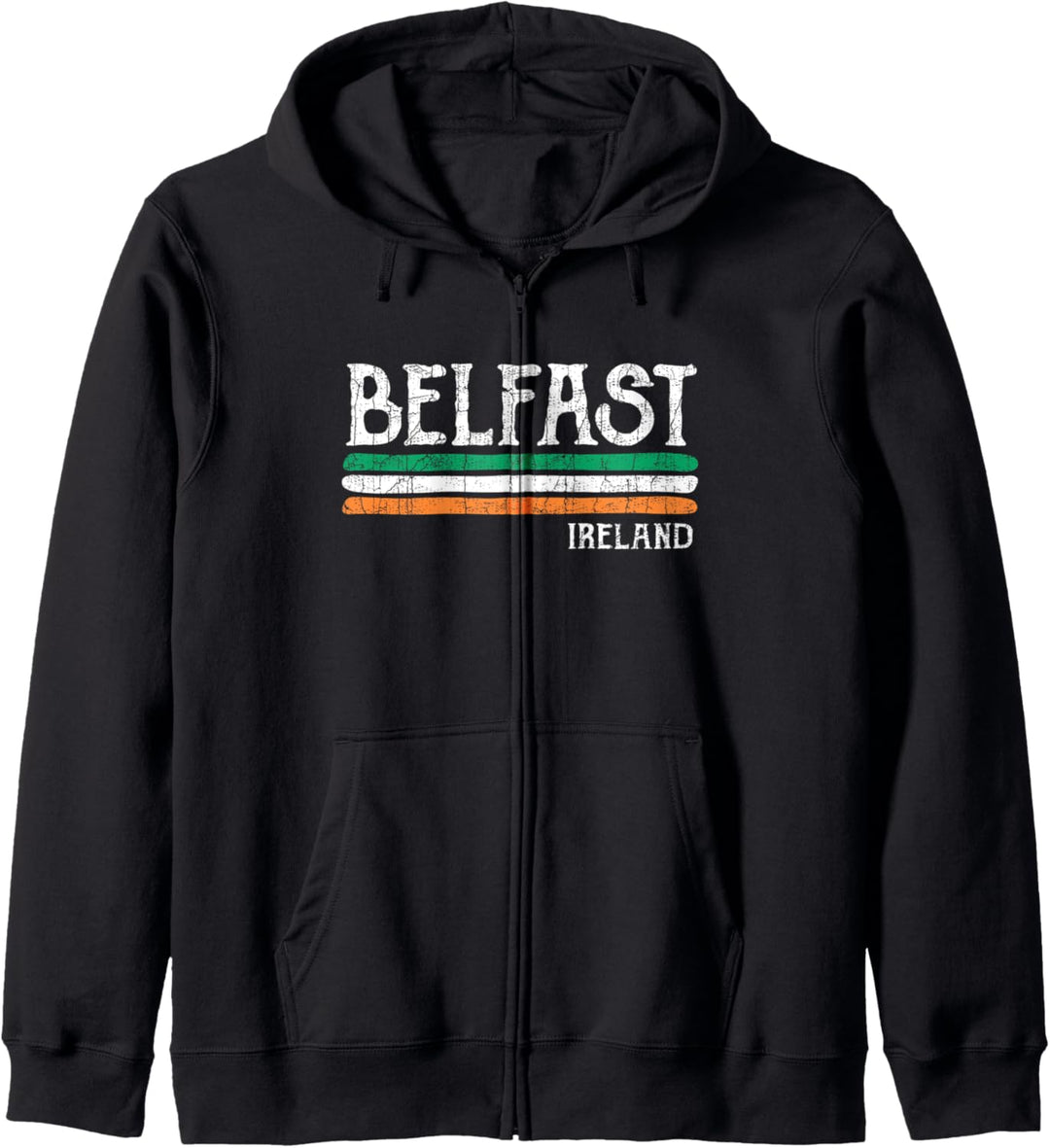 Vintage Belfast Irland Irisch Kapuzenjacke