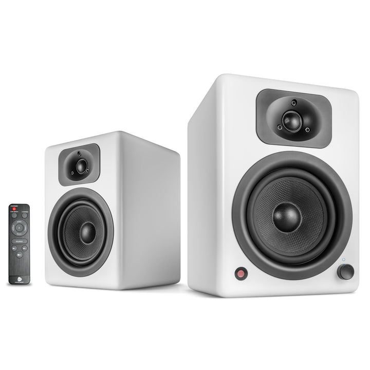 wavemaster TWO NEO soft white – Regallautsprecher-System (60 Watt) mit Bluetooth-Streaming, digitale