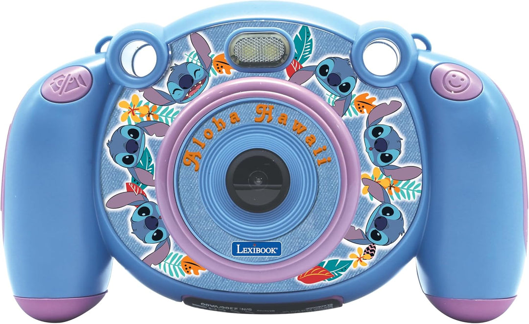 Lexibook - Disney Stitch - 4-in-1-Kinderkamera mit Foto-, Video-, Audio- und Spielfunktionen, 32GB S