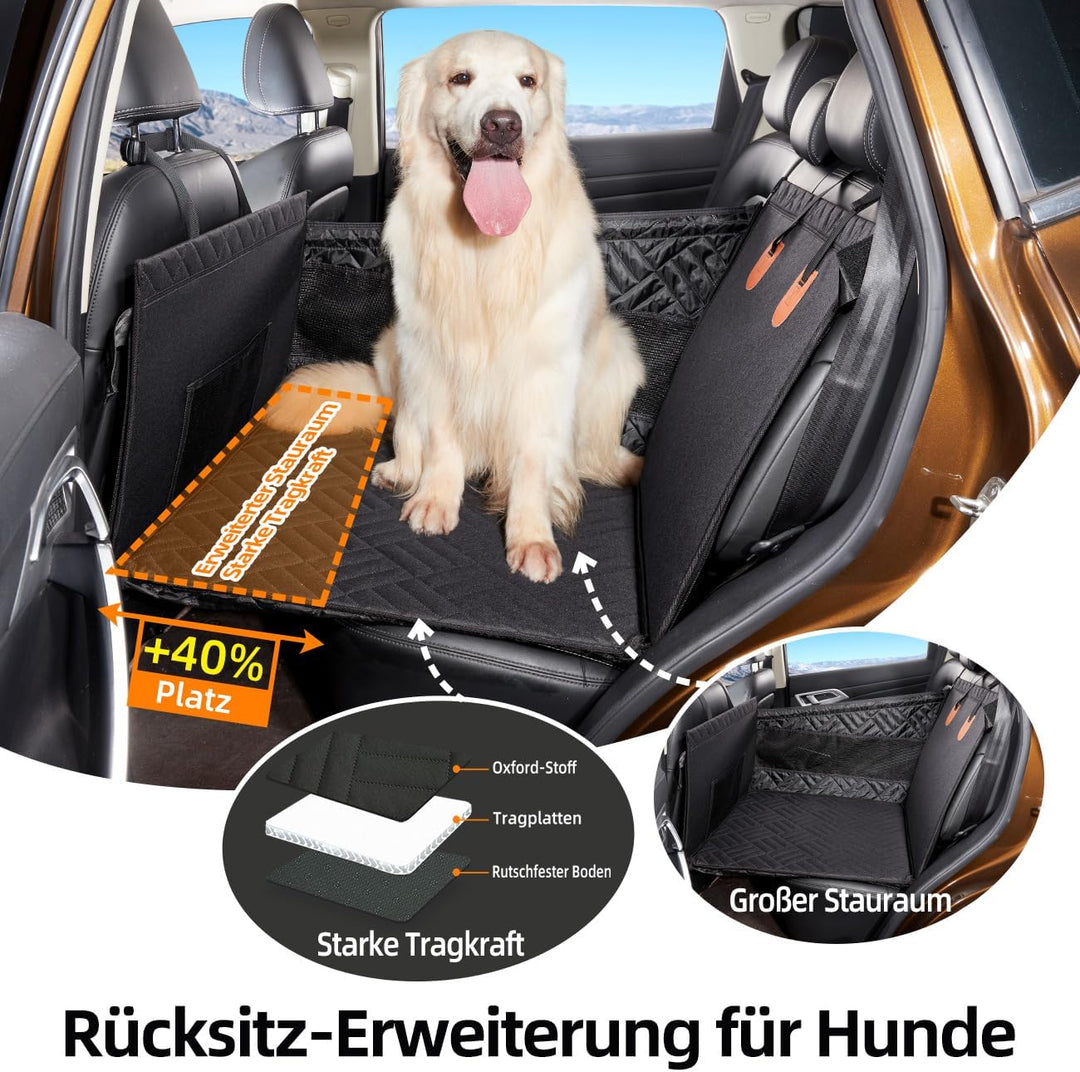 hundeautositz Hundesitz bis 15kg – Sicherer Autositzbezug für Rücksitz, Robuster Hunde-Boostersitz m