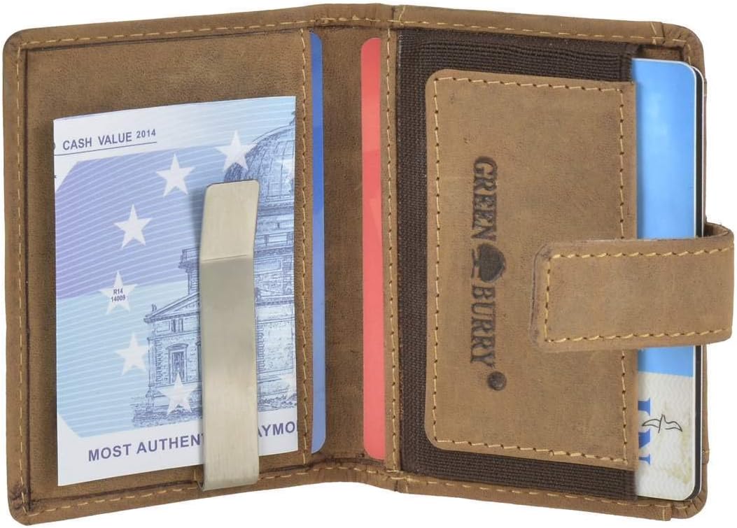 Greenburry Vintage Geldbörse RFID Leder 7 cm