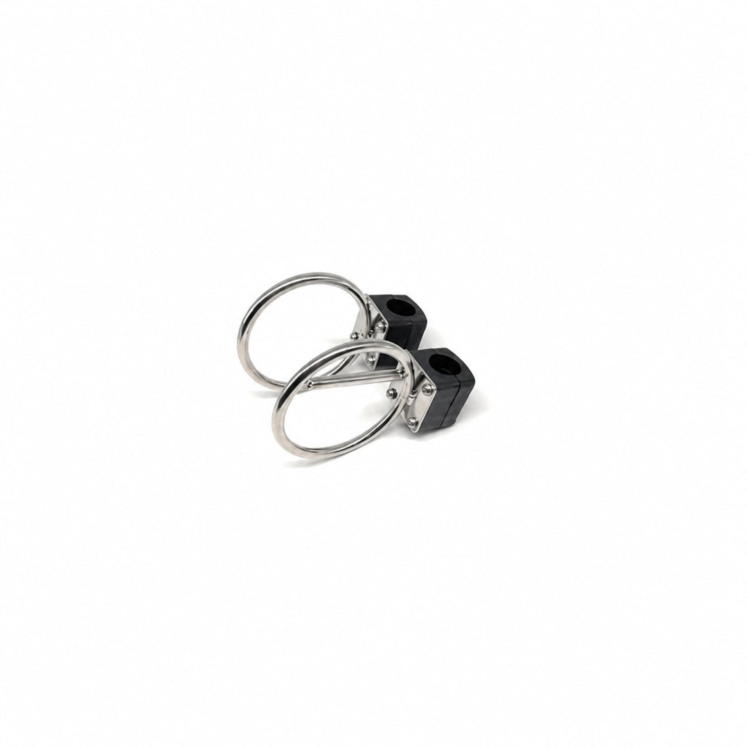 ARBO-INOX Spinnakerbaum Halter V4A Edelstahl – Verstellbare Relingbefestigung – Passend für 25 mm Re
