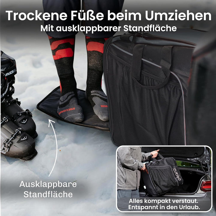 Otaro Skischuhtasche mit Helmfach (über 35.000 zufriedene Kunden) Premium Skitasche für Skischuhe |