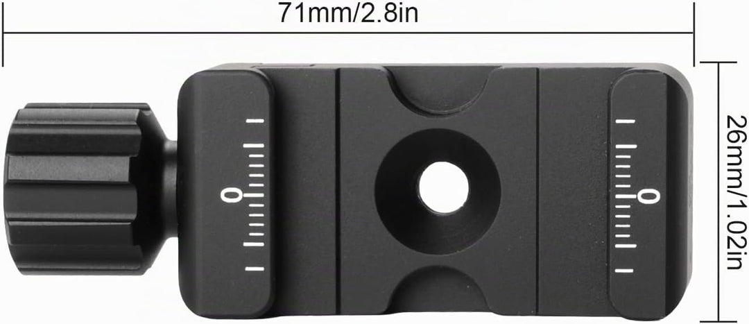 SUNWAYFOTO DDC-26 Schnellwechselplatte Klemme Arca Swiss 26mm,1/4" Schraube Universal-Schnellwechsel