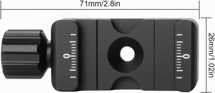 SUNWAYFOTO DDC-26 Schnellwechselplatte Klemme Arca Swiss 26mm,1/4" Schraube Universal-Schnellwechsel