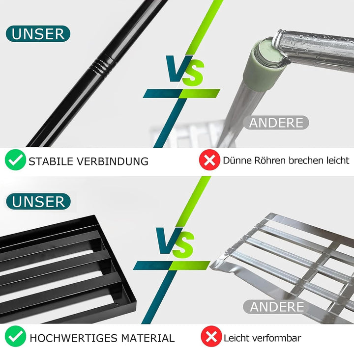 Rasenrakel Nivellierrechen Rasen Rakel, Metallstiel Rasenwerkzeug, zum Rasensanden Nivellieren Eineb