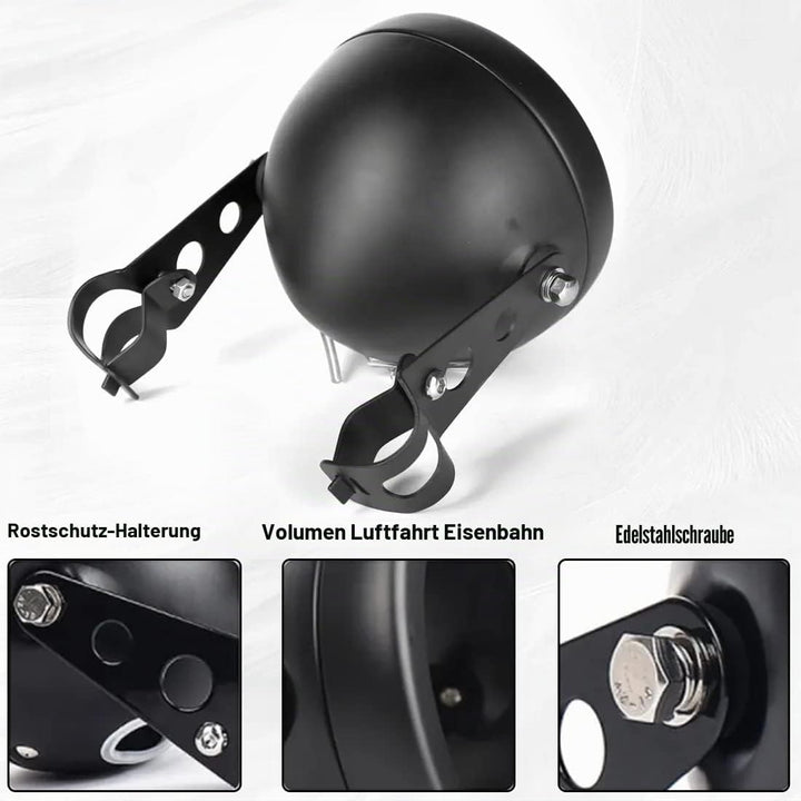 SKUNTUGUANG 5 3/4 5,75 Zoll Led Scheinwerfer Housing Bracket Eimer für Motorrad Schwarz