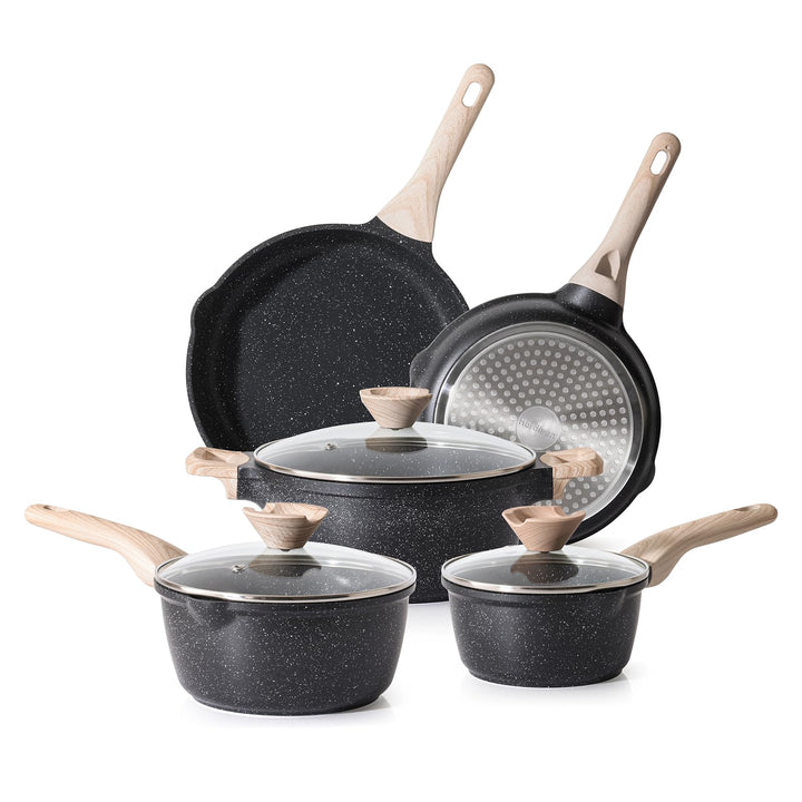 Kordisen Antihaft Kochgeschirr Set, 5 teilig Topf Pfannen Set, Gesundes und Ungiftiges Kochtopfsets,