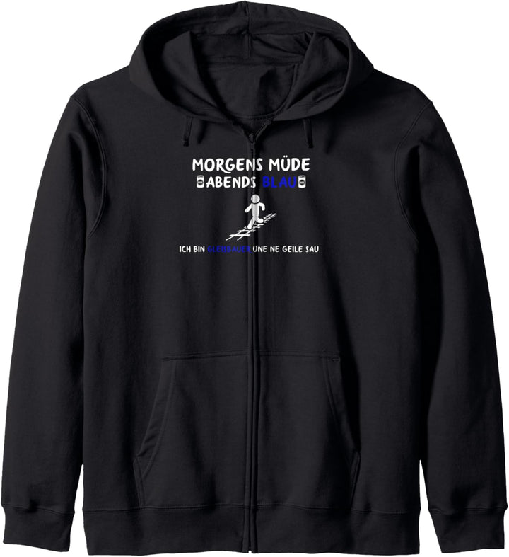 Gleisbauer Spruch Schienenarbeiter Gleisarbeiter Gleisbau Kapuzenjacke