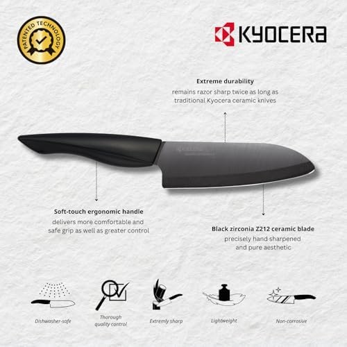 Kyocera ZK-2PC-BK SHIN Keramikmesser ZK-110BK-BK und ZK-160BK-BK Messer Geschenkset, Kunststoff Kera