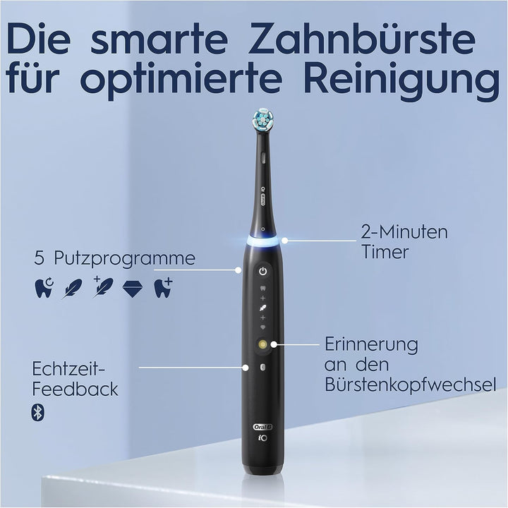 Oral-B iO Series 5 Plus Edition Elektrische Zahnbürste/Electric Toothbrush, PLUS 3 Aufsteckbürsten,