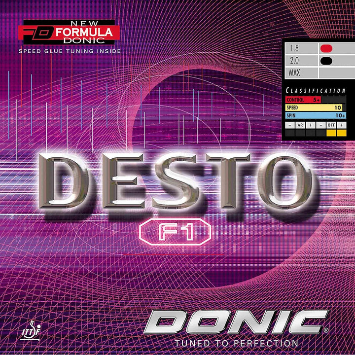 Donic Belag Desto F1 blau 2,3 mm, blau 2,3 mm