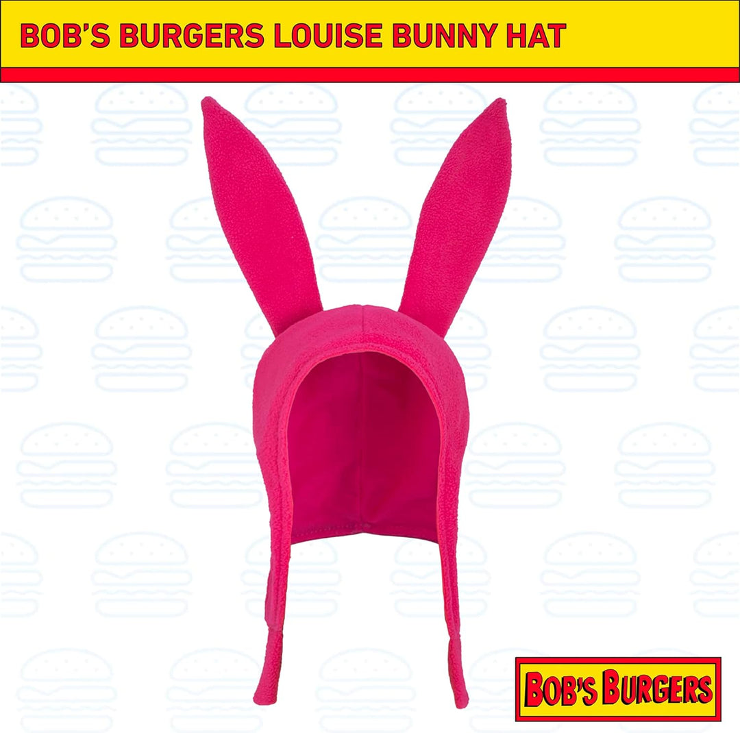 Concept One Damen Bob's Burgers Louise Cosplay Bunny mit Schlappohren Fleece-Beanie-Mütze, Pink, Grö