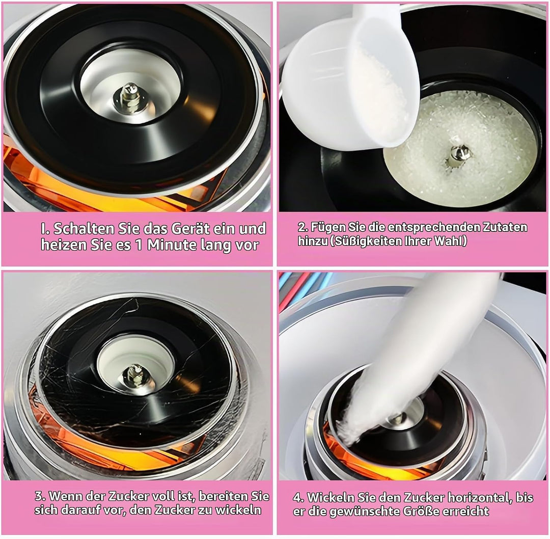 Zuckerwattemaschine Für Zuhause, Zuckerwatte Maschine, Retro Cotton Candy Machine, 450w Für Verschie