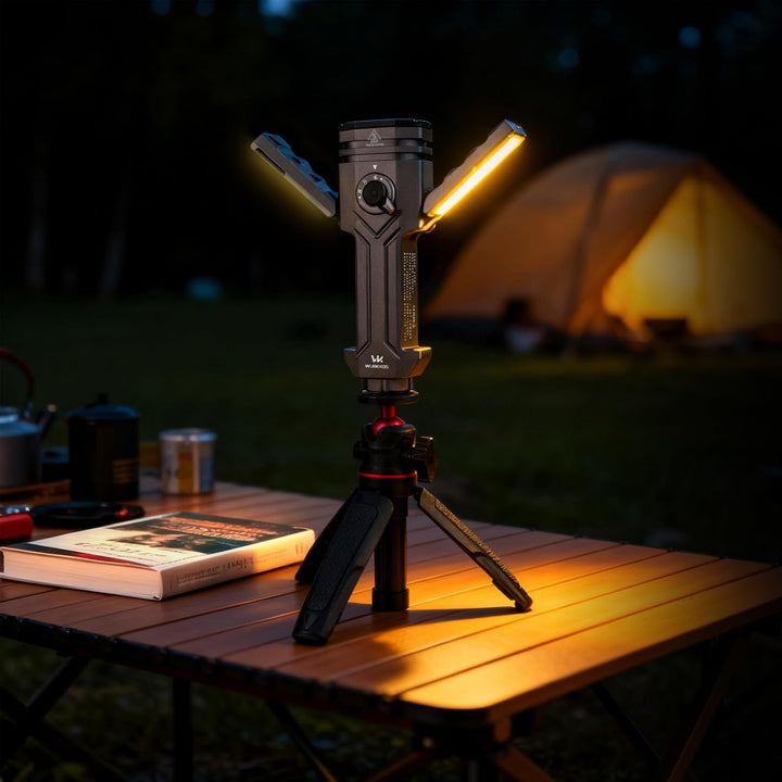 Wurkkos Mini Teleskop Stativ, Kompaktes Tischstativ mit 360° verstellbarem Kugelkopf und Standard-1/