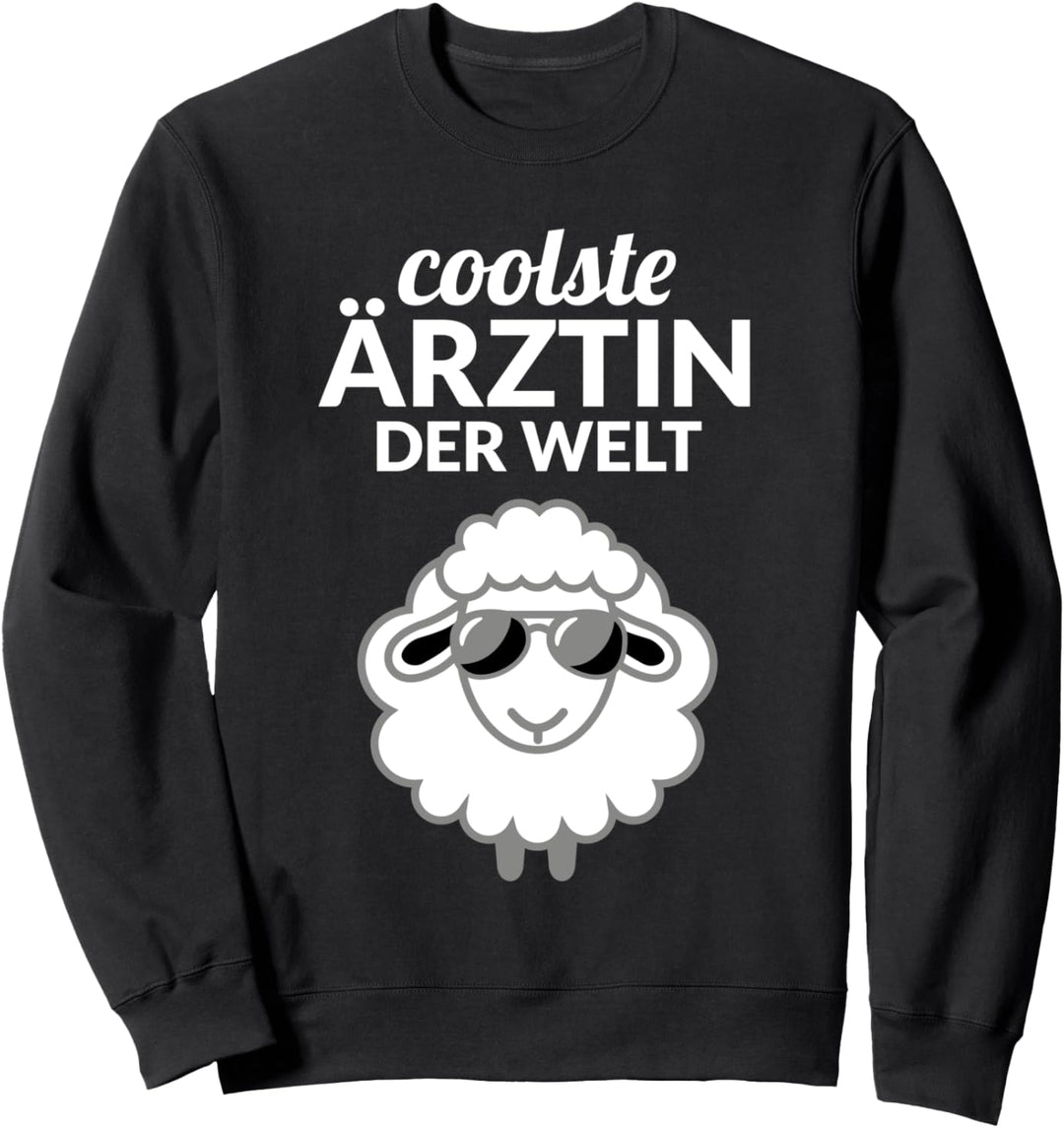 Coolste beste Ärztin der Welt Arzt Geschenk Zubehör Schaf Sweatshirt